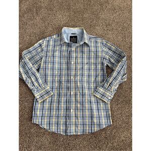 Nautica size youth medium (10/12) button down striped shirt